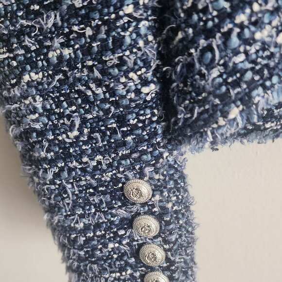 Generation Love Kristen Indigo Tweed Jacket-Med-EUC - Picture 4 of 5